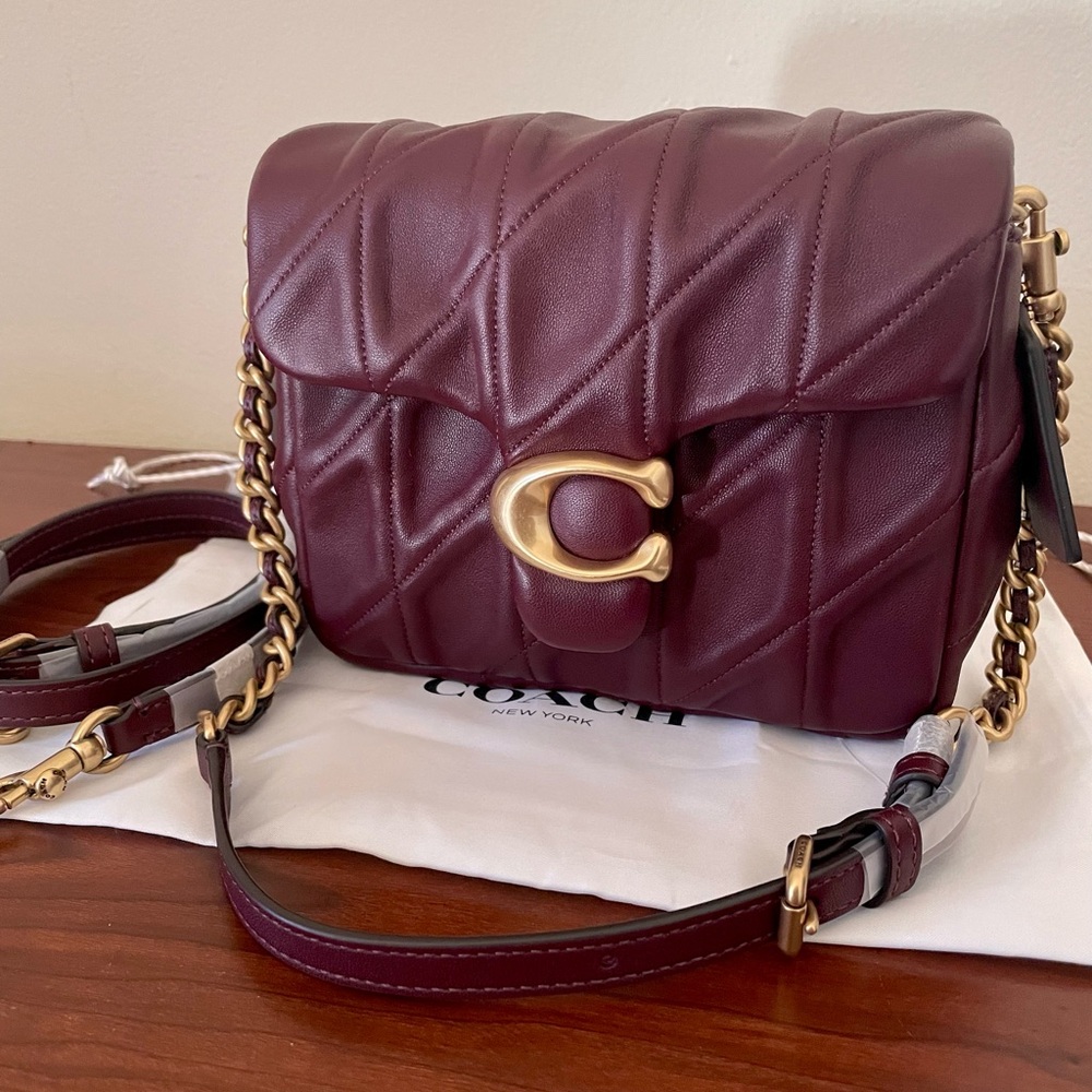 Coach Times Square Tabby 17 in Merlot ♥️ Brand New♥️